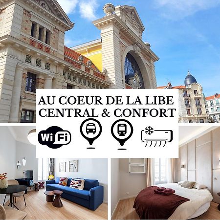 Au Coeur De La Libe - Ac - Central - Pres Tram Et Supermarches - Lit Xxl Nice Ngoại thất bức ảnh
